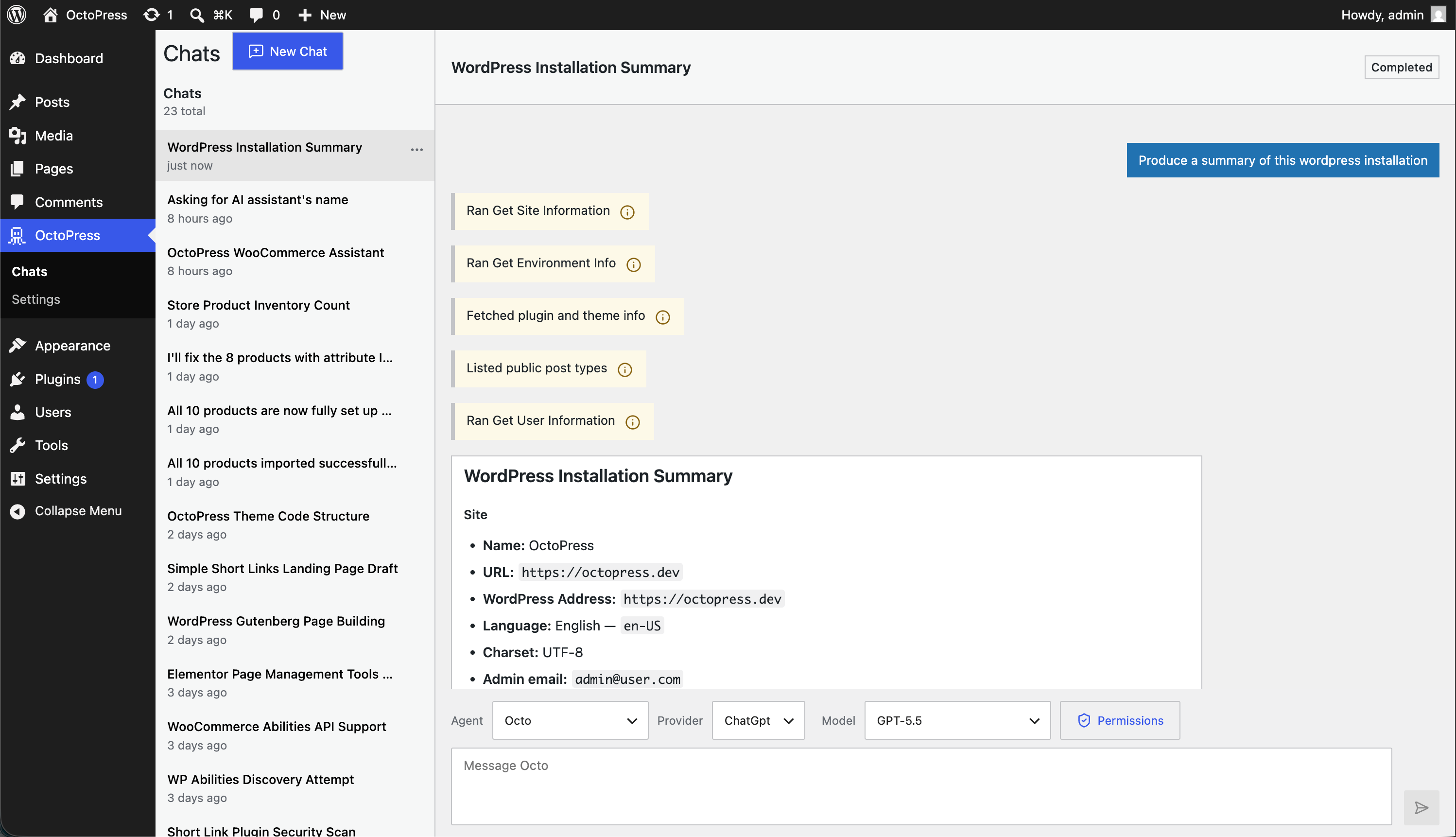 OctoPress product screenshot 1