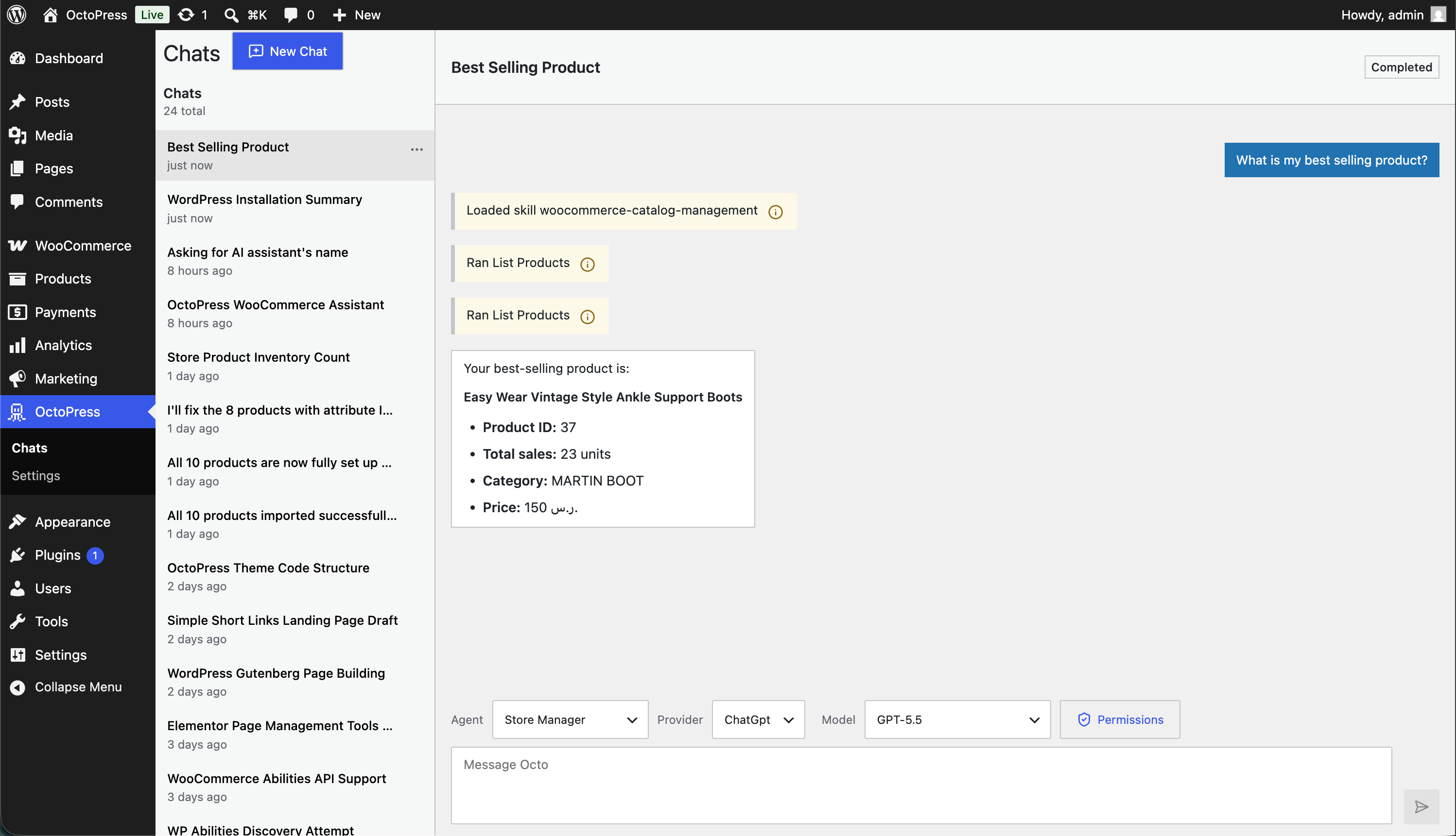 OctoPress product screenshot 2